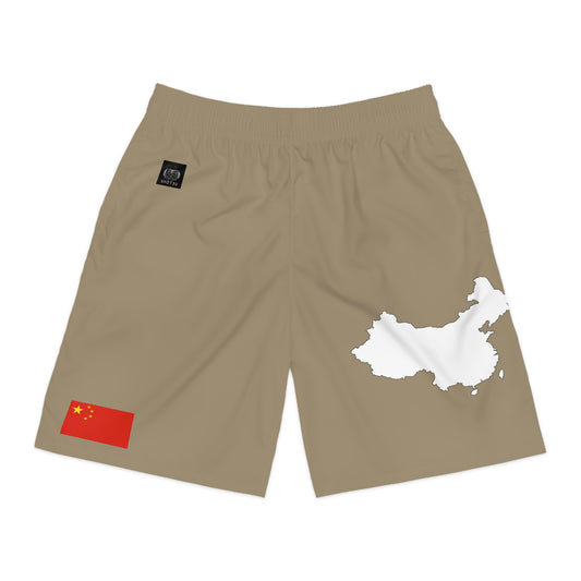 Chinese Pride Jogger Shorts White/Khaki