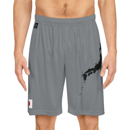 Japanese Pride Basketball Shorts Gray