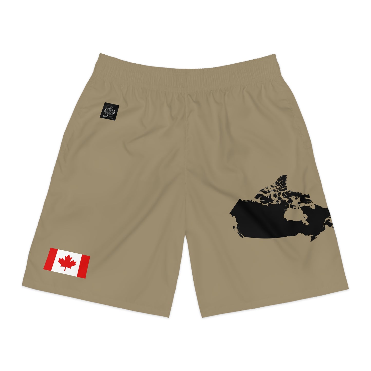 Canadian Pride Jogger Shorts Khaki