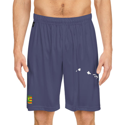 Hawaiian Pride Basketball Shorts Blue/White