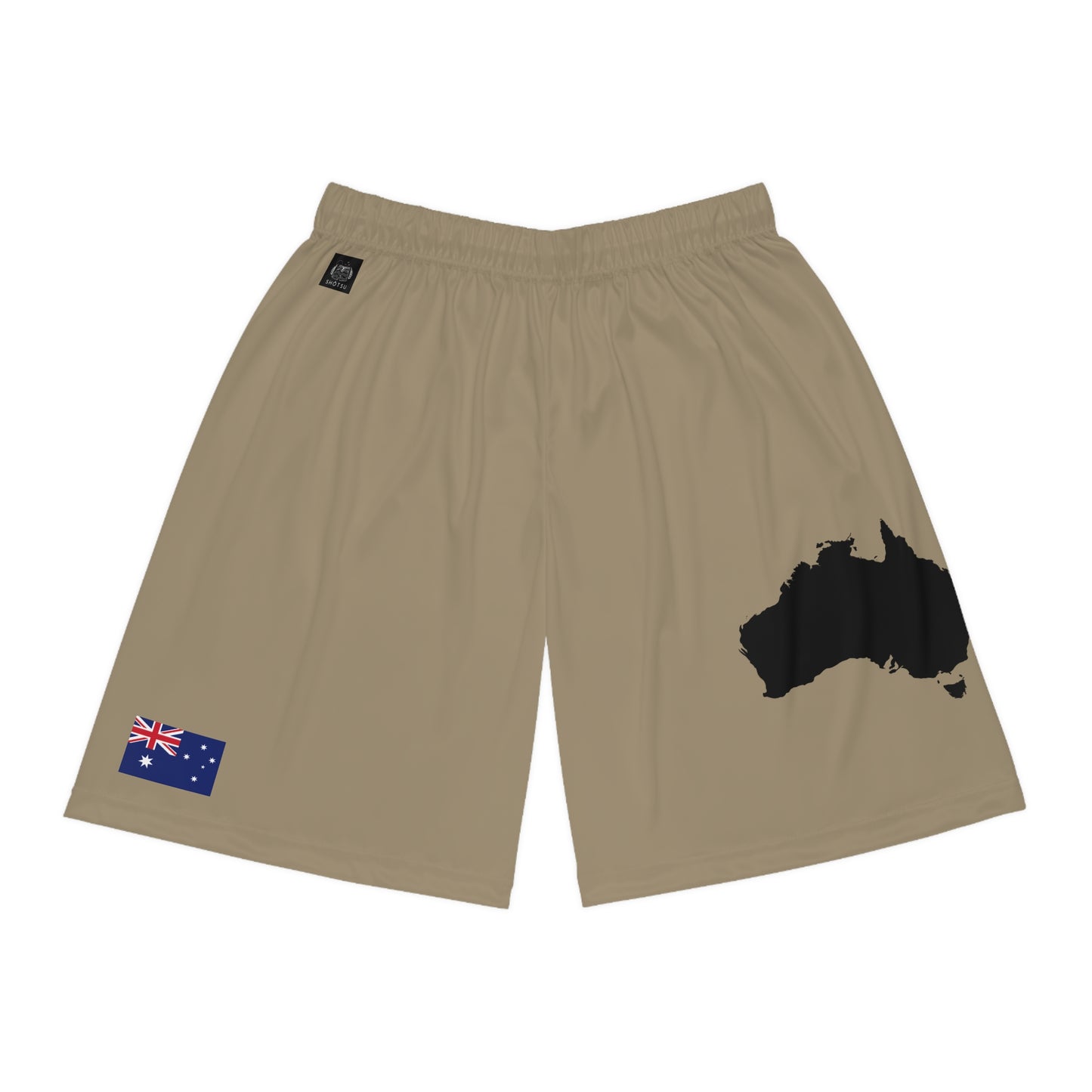 Australian Pride Basketball Shorts Khaki