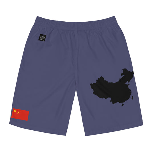 Chinese Pride Board Shorts Blue