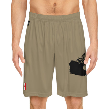 Canadian Pride Basketball Shorts Khaki