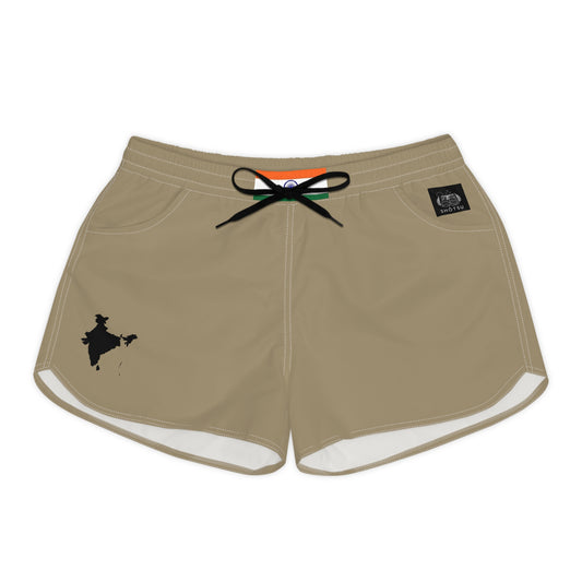 India Women's Casual Shorts Khaki