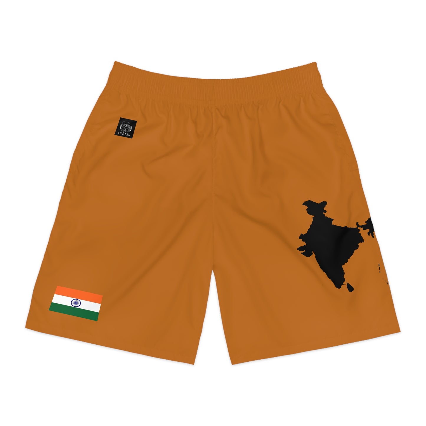 India Pride Jogger Shorts Orange
