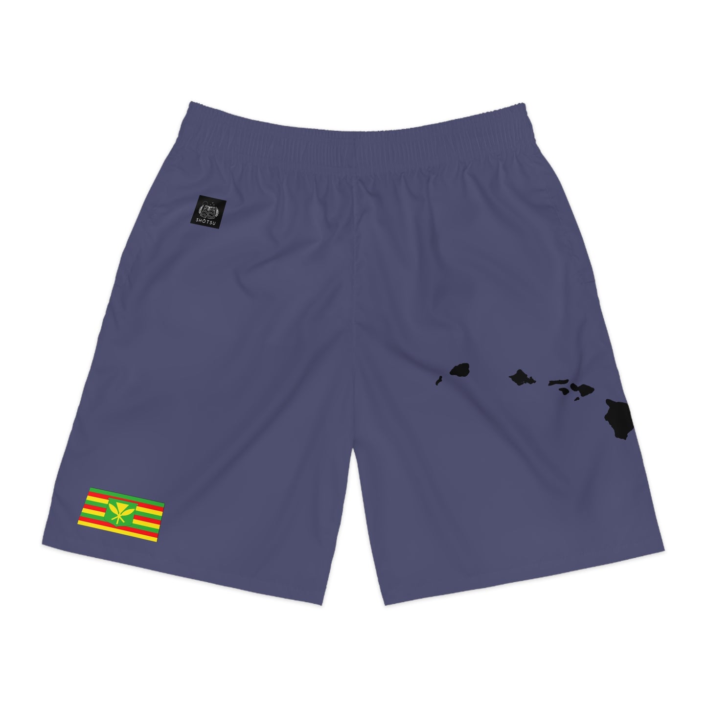 Hawaiian Pride Jogger Shorts Blue