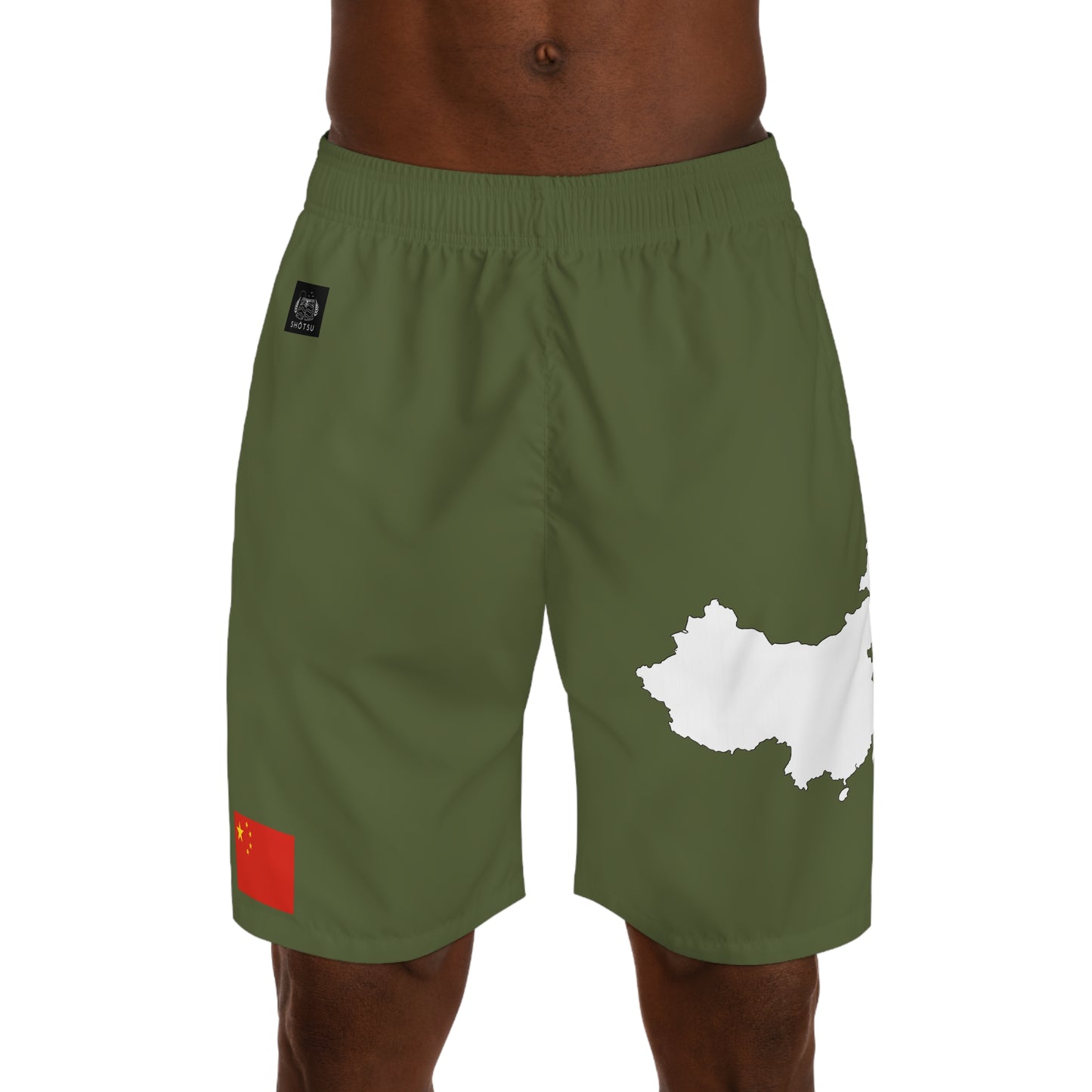 Chinese Pride Jogger Shorts White/Green