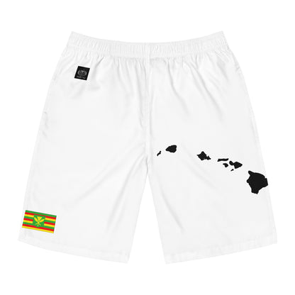 Hawaiian Pride Board Shorts White