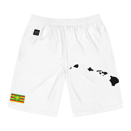 Hawaiian Pride Board Shorts White