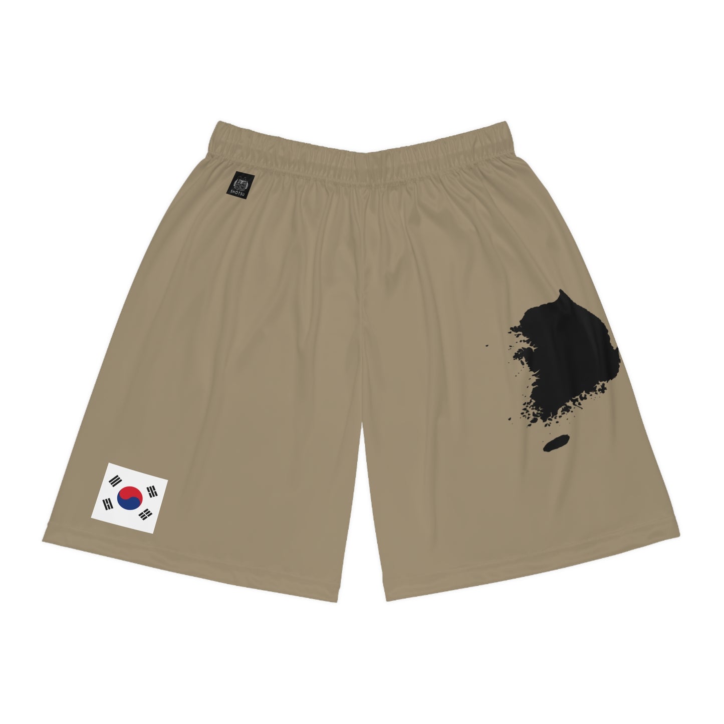 South Korean Pride Basketball Shorts Khaki