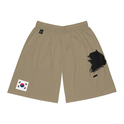 South Korean Pride Basketball Shorts Khaki