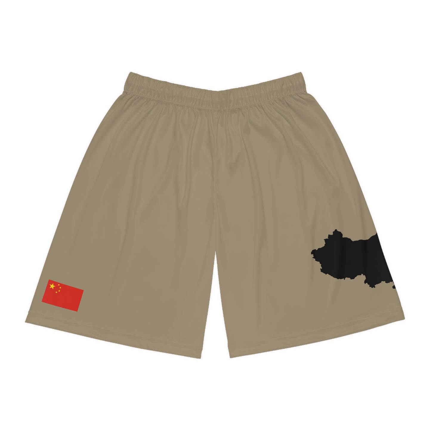 Chinese Pride Basketball Shorts Khaki