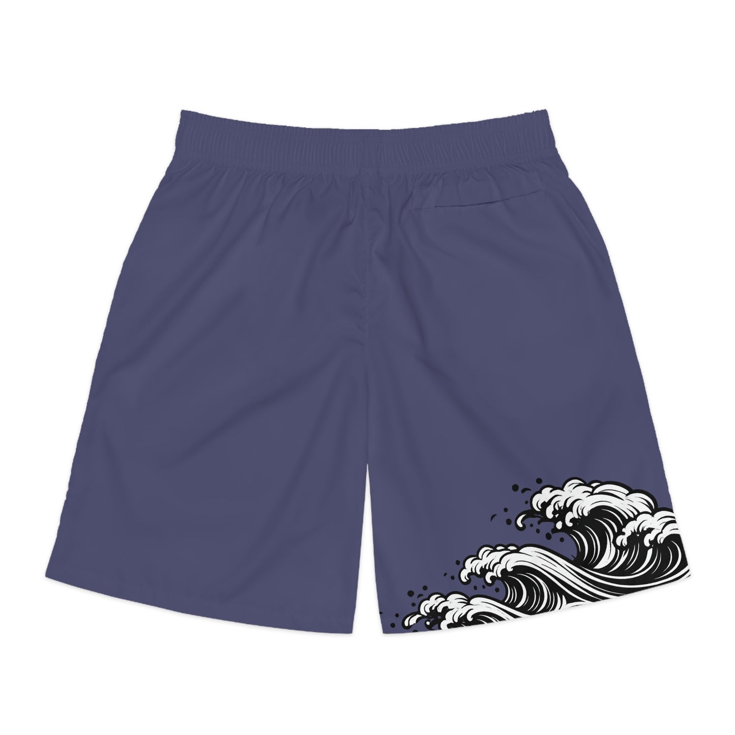 Wave of Kanagawa / Sakura Jogger Shorts Blue