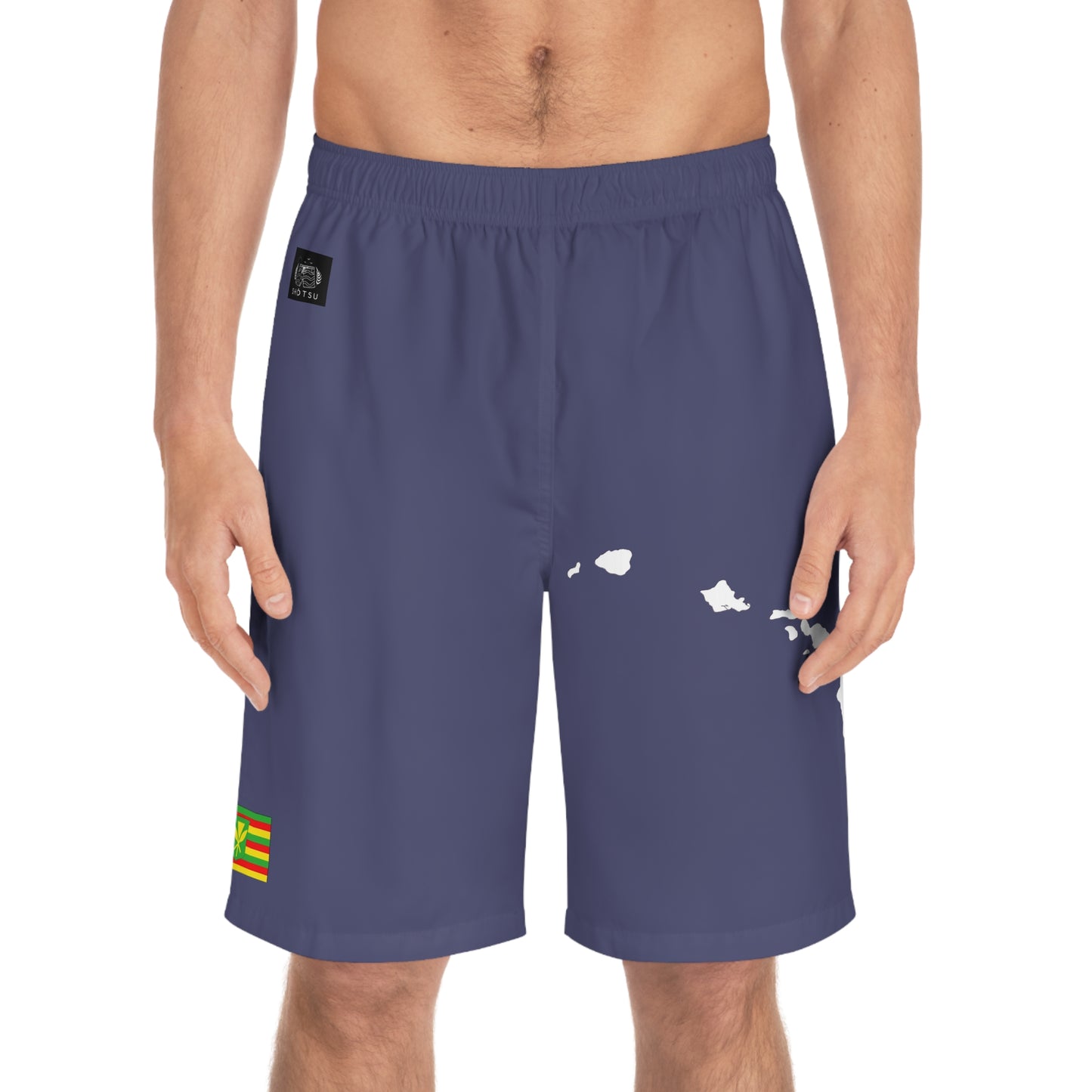 Hawaiian Pride Board Shorts Blue/White