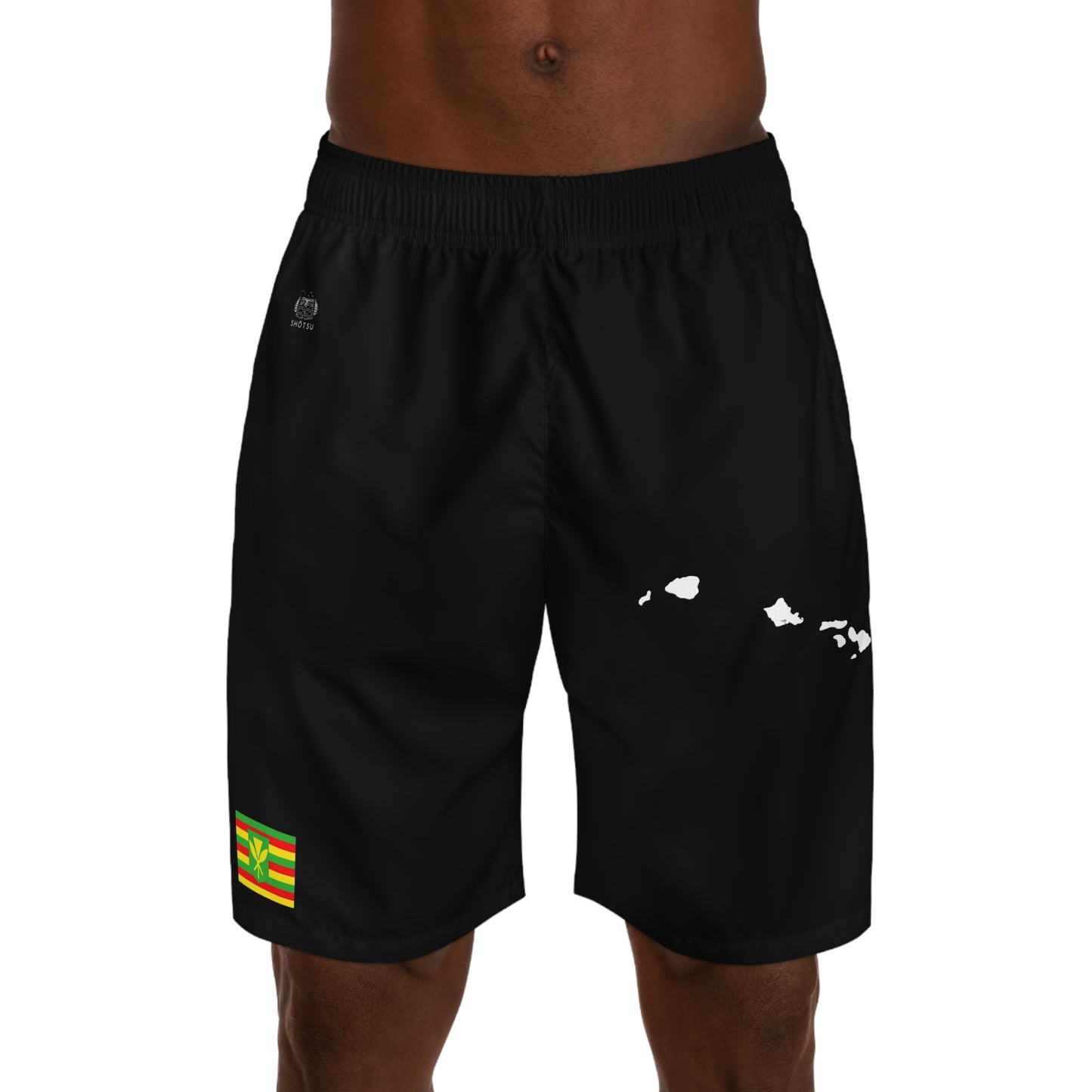 Hawaiian Pride Jogger Shorts Black