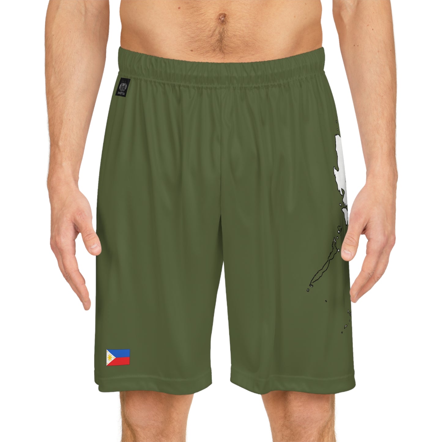 Filipino Pride Basketball Shorts White/Green