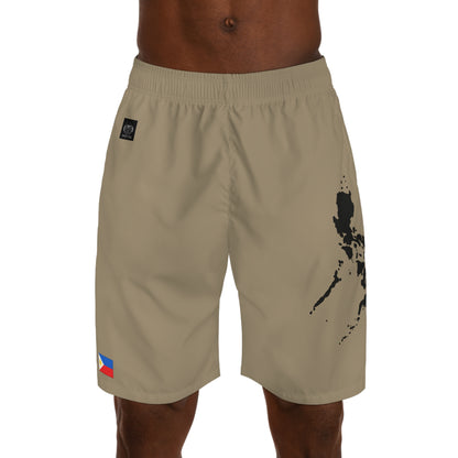 Filipino Pride Jogger Shorts Khaki