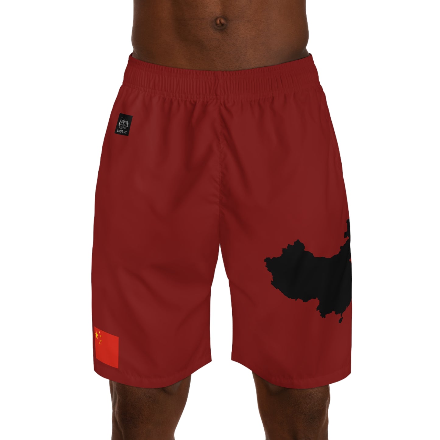 Chinese Pride Jogger Shorts Red