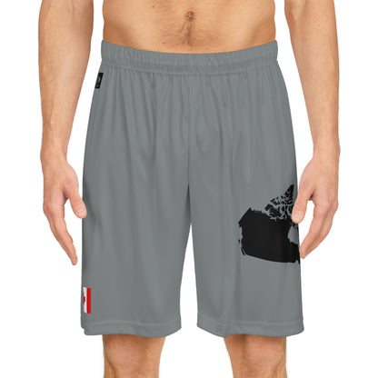 Canadian Pride Basketball Shorts Gray