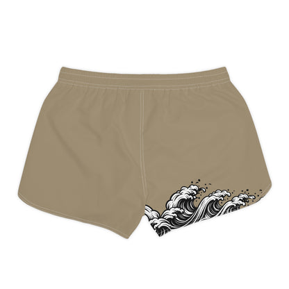 Wave of Kanagawa Women's Casual Shorts Khaki
