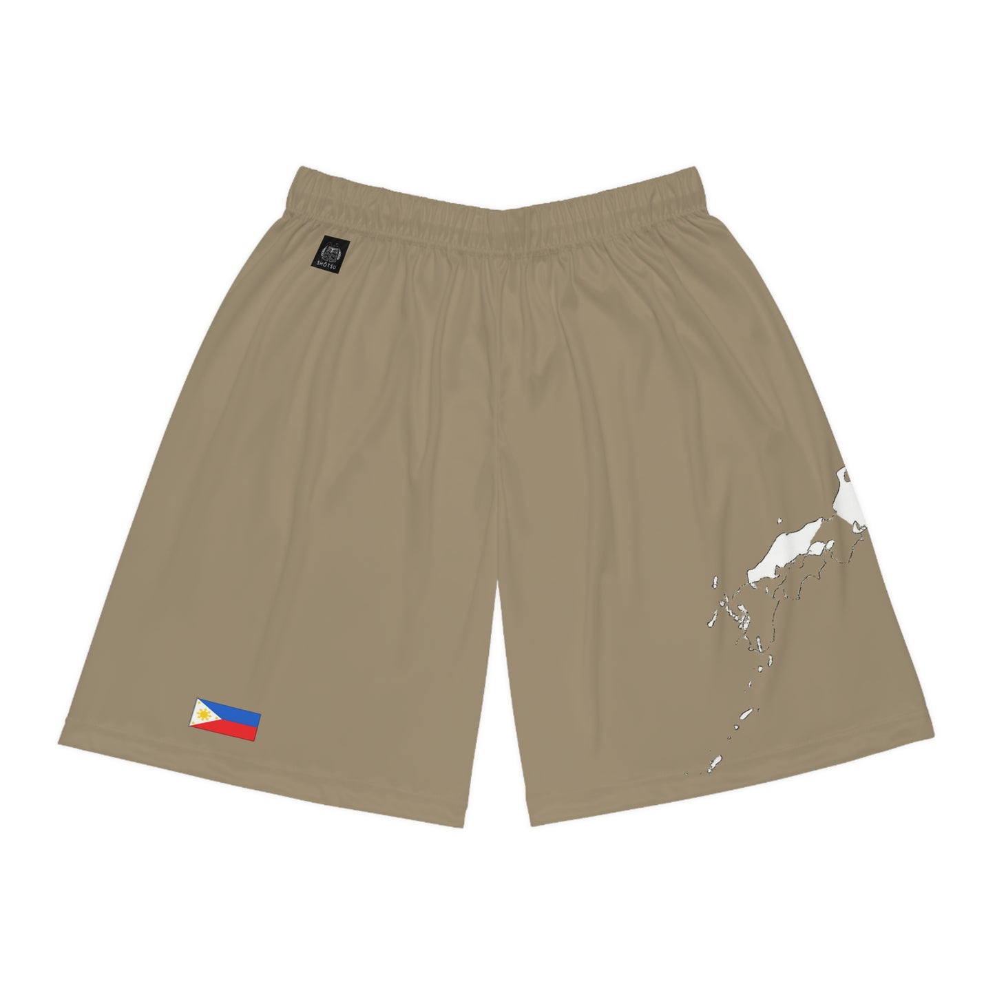 Filipino Pride Basketball Shorts White/Khaki