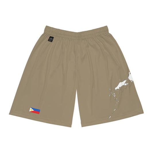Filipino Pride Basketball Shorts White/Khaki