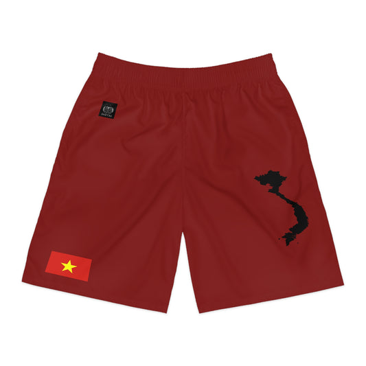 Vietnamese Pride Jogger Shorts Red