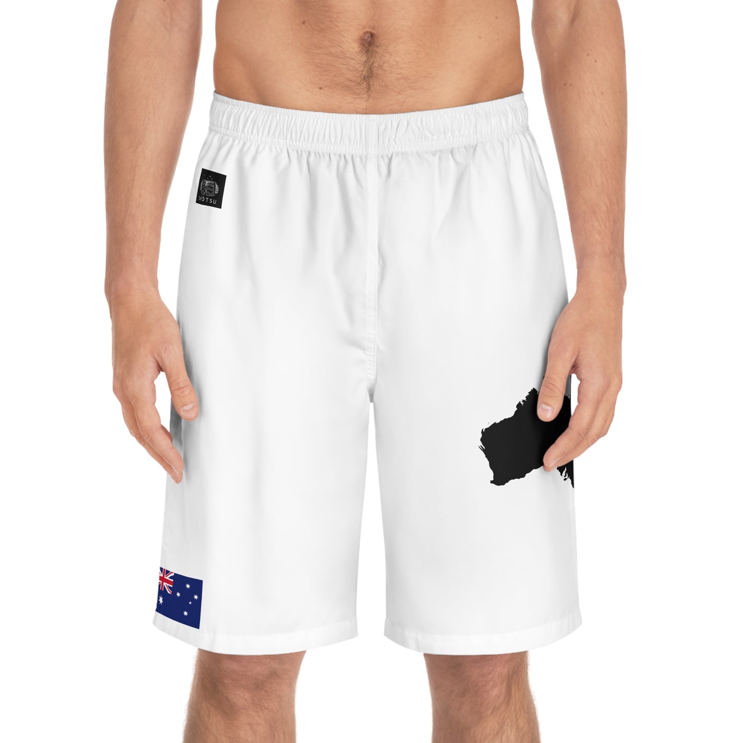 Australian Pride Board Shorts White