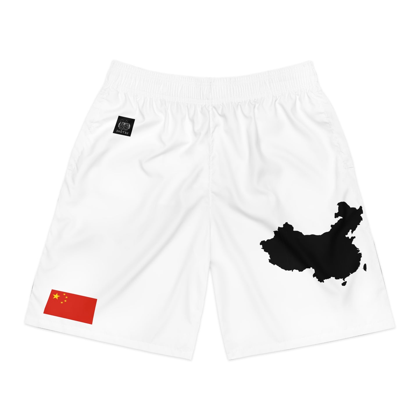 Chinese Pride Jogger Shorts White