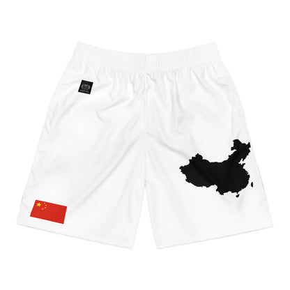 Chinese Pride Jogger Shorts White