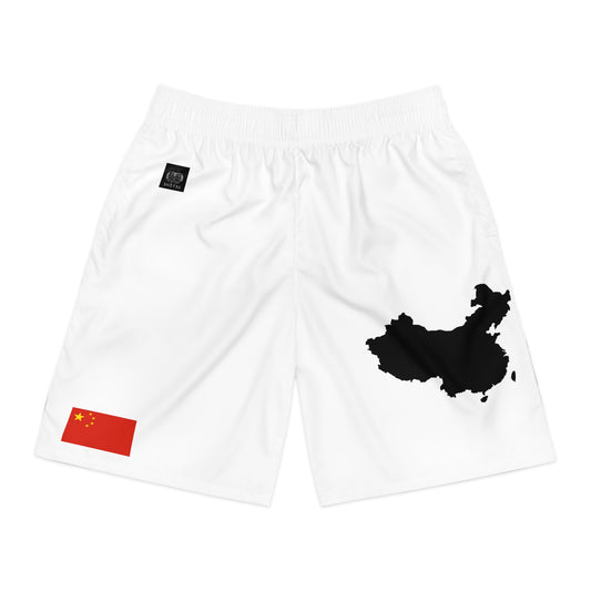 Chinese Pride Jogger Shorts White