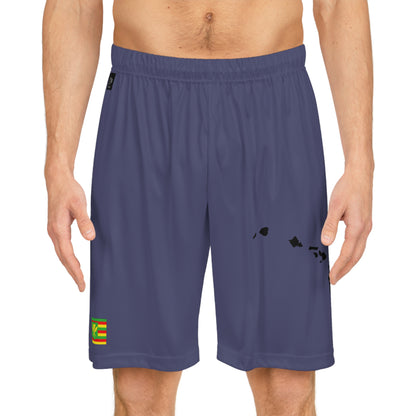 Hawaiian Pride Basketball Shorts Blue