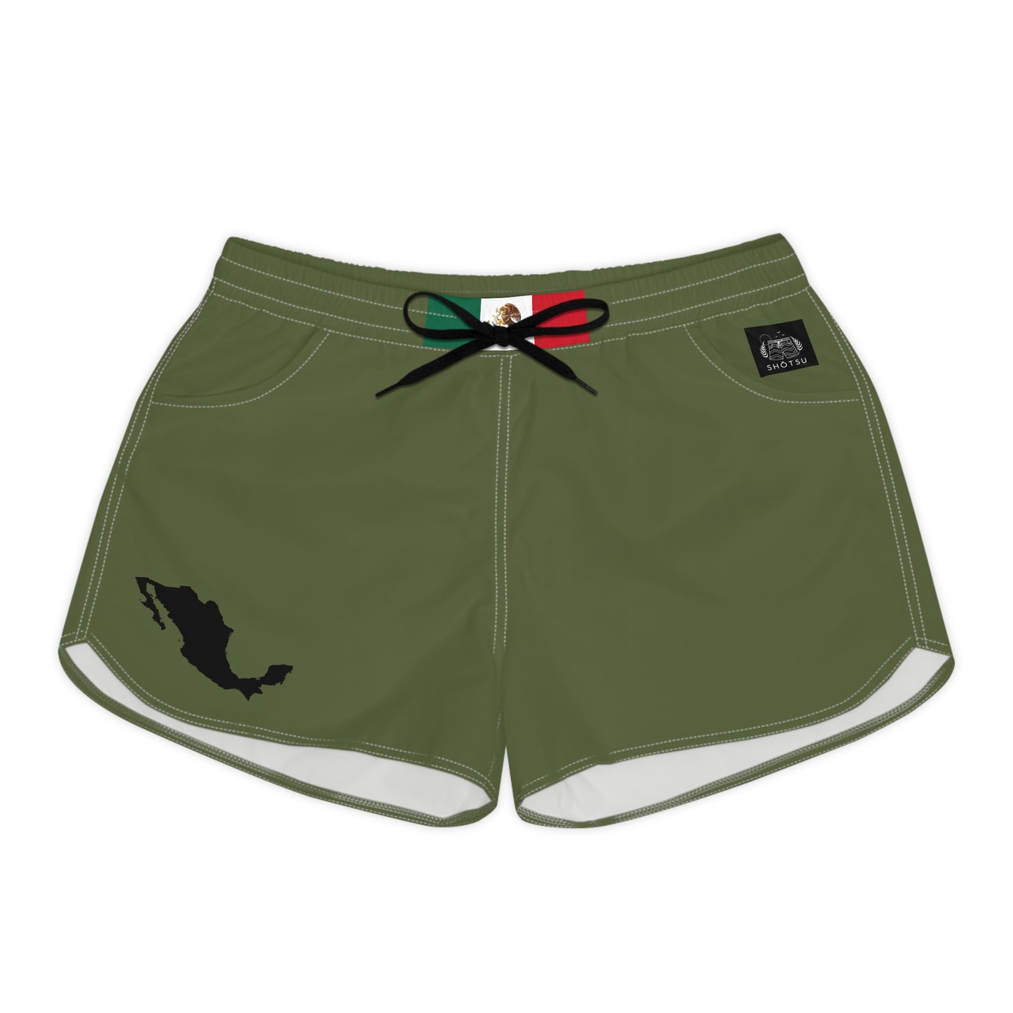 Mexican Pride Women's Casual Shorts Green