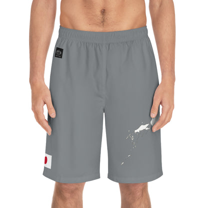 Japanese Pride Board Shorts Gray