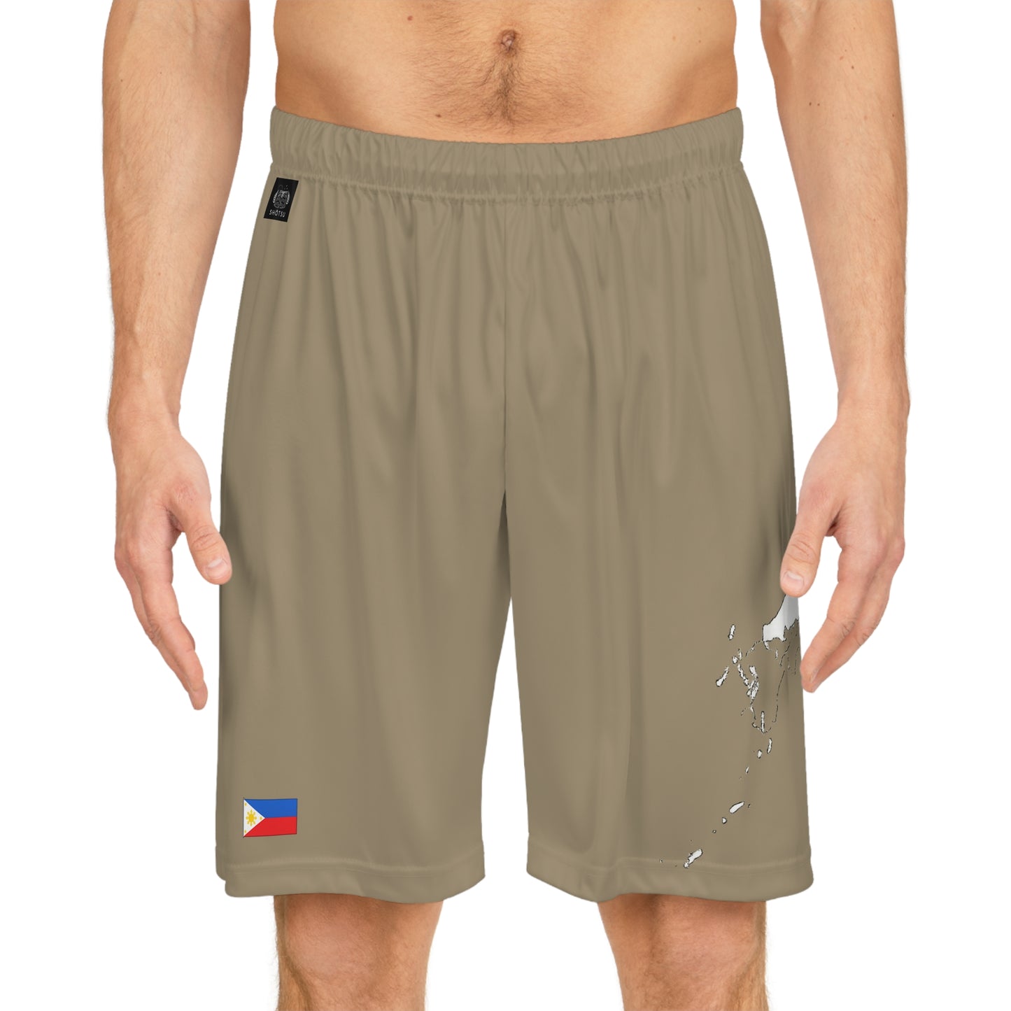 Filipino Pride Basketball Shorts White/Khaki