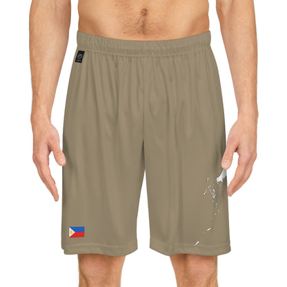 Filipino Pride Basketball Shorts White/Khaki