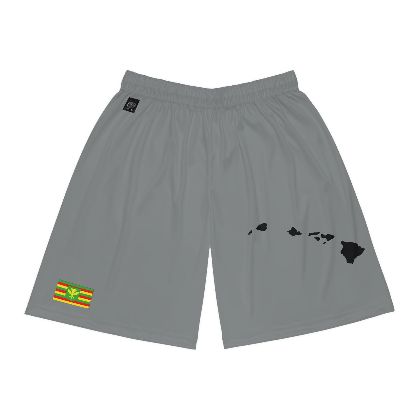 Hawaiian Pride Basketball Shorts Gray