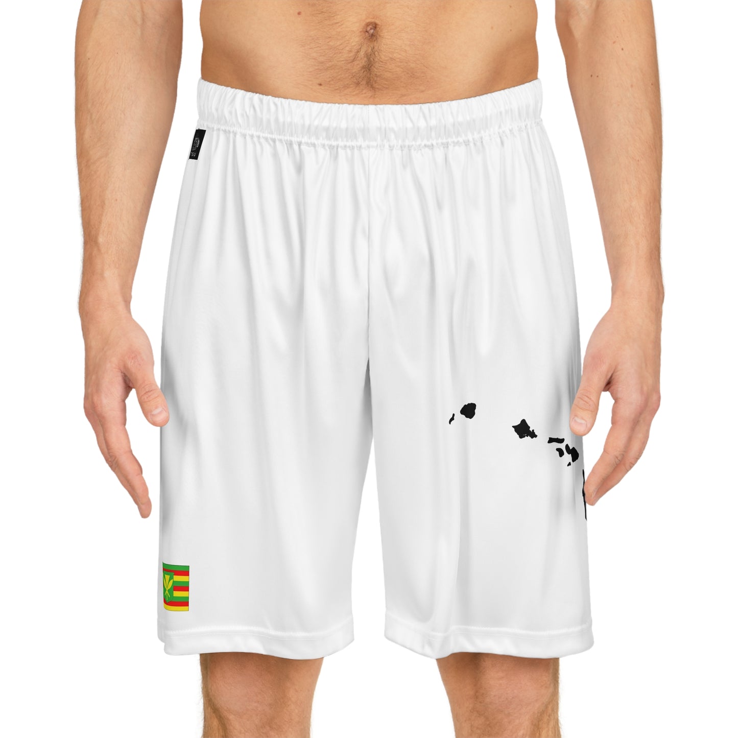Hawaiian Pride Basketball Shorts White