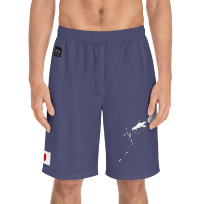 Japanese Pride Board Shorts Blue