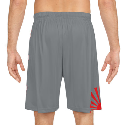 Rising Sun / Sakura Basketball Shorts Gray