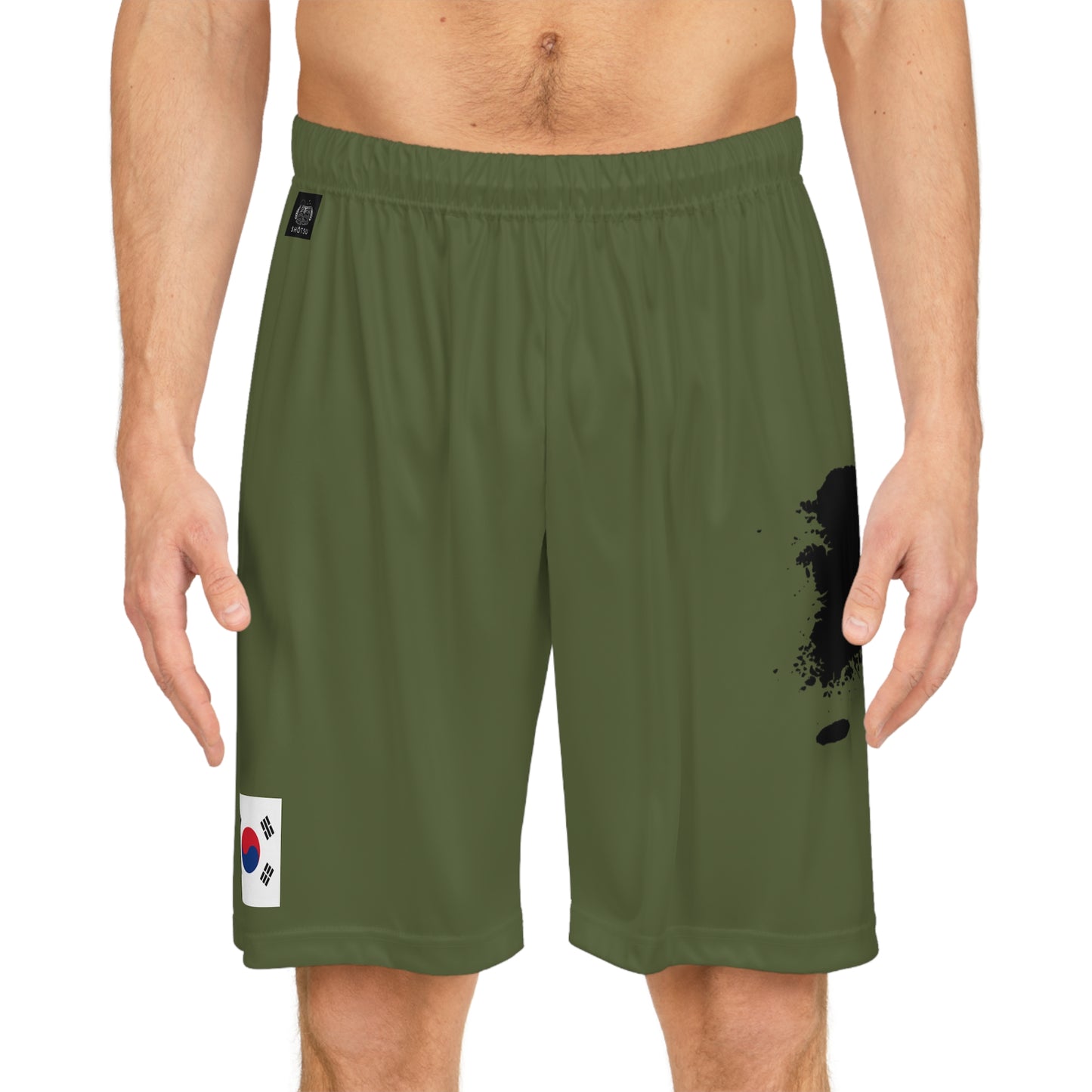 South Korean Pride Basketball Shorts Green