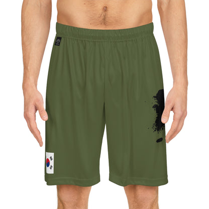 South Korean Pride Basketball Shorts Green