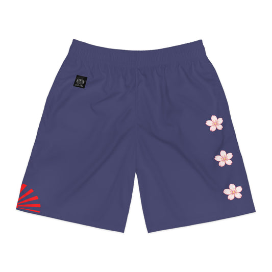 Rising Sun / Sakura Jogger shorts Blue