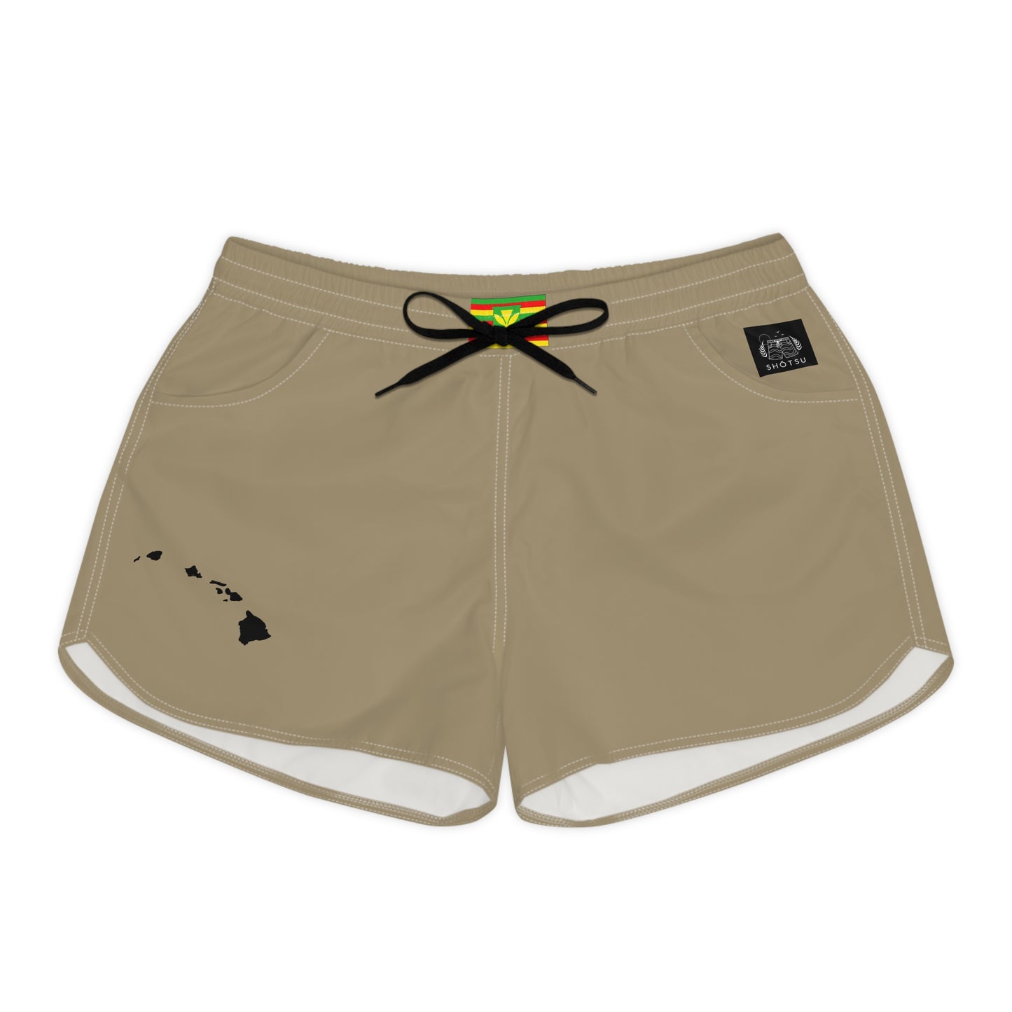 Hawaiian Pride Women's Casual Shorts Khaki