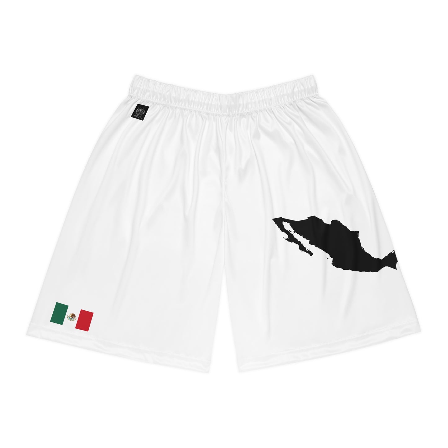 Mexican Pride Basketball Shorts White