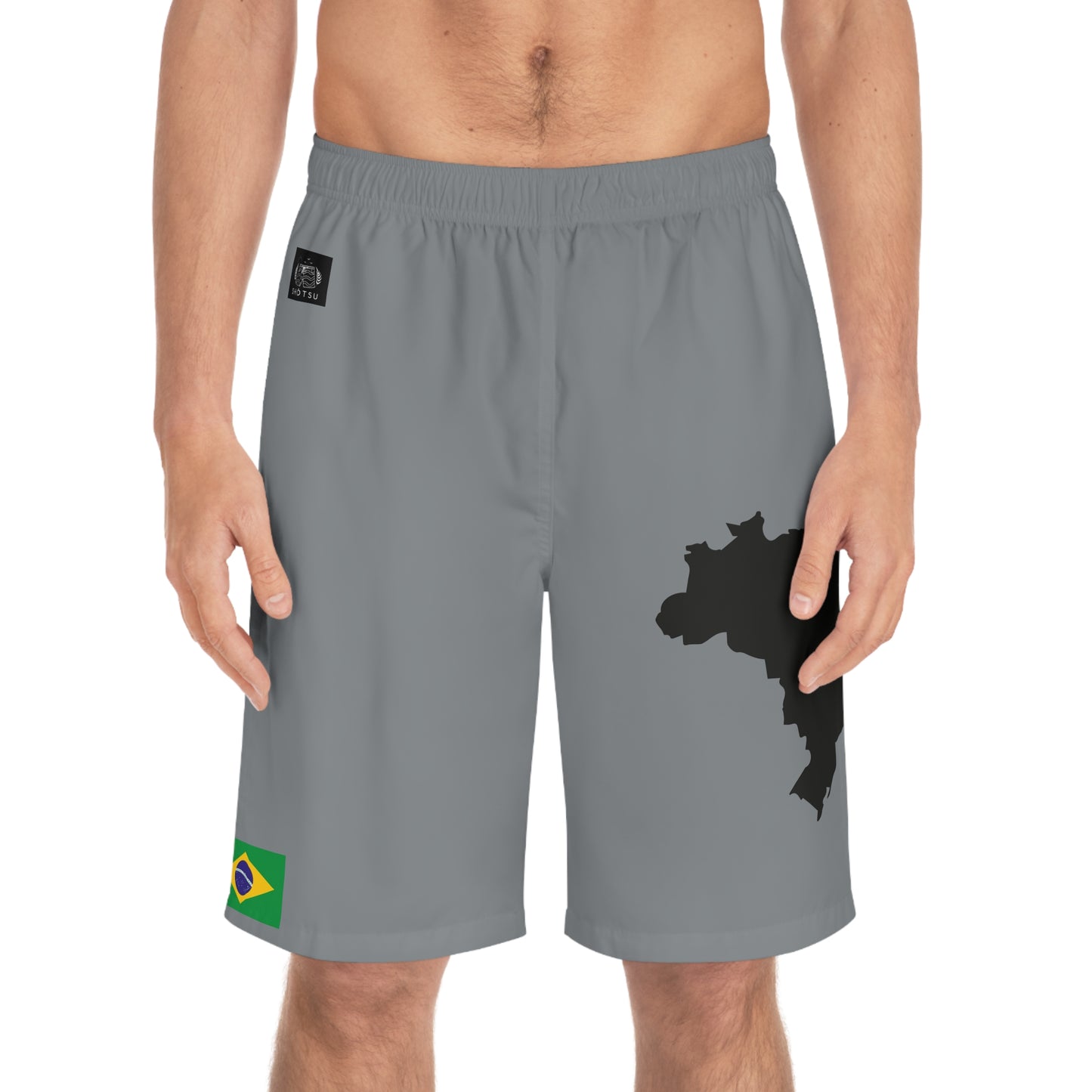 Brazilian Pride Board Shorts Gray