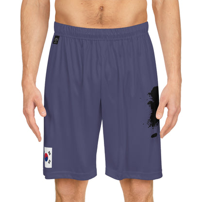 South Korean Pride Basketball Shorts Blue