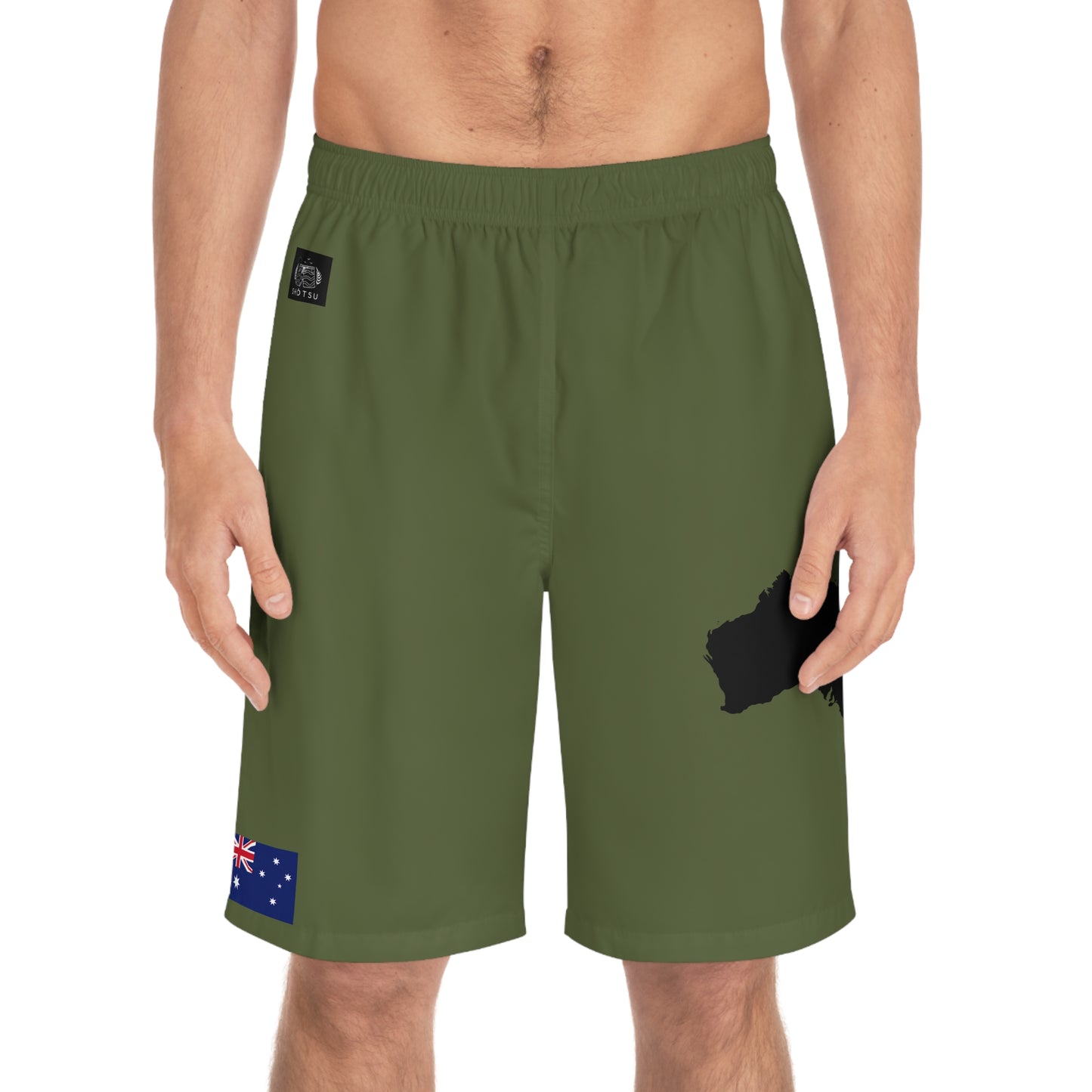Australian Pride Board Shorts Green