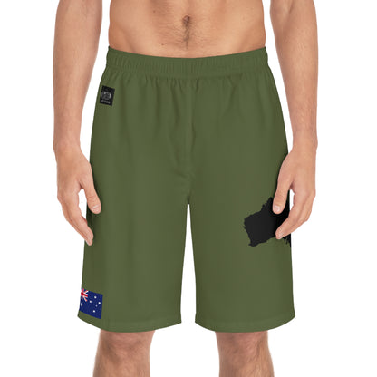 Australian Pride Board Shorts Green
