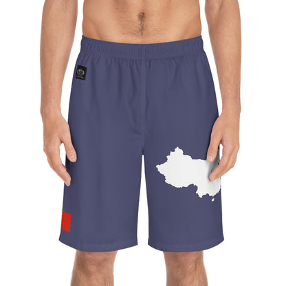 Chinese Pride Board Shorts White/Blue